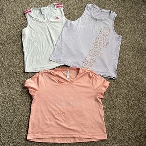 Adidas shirt Bundle womens size small- tanks & dri fit tshirt
